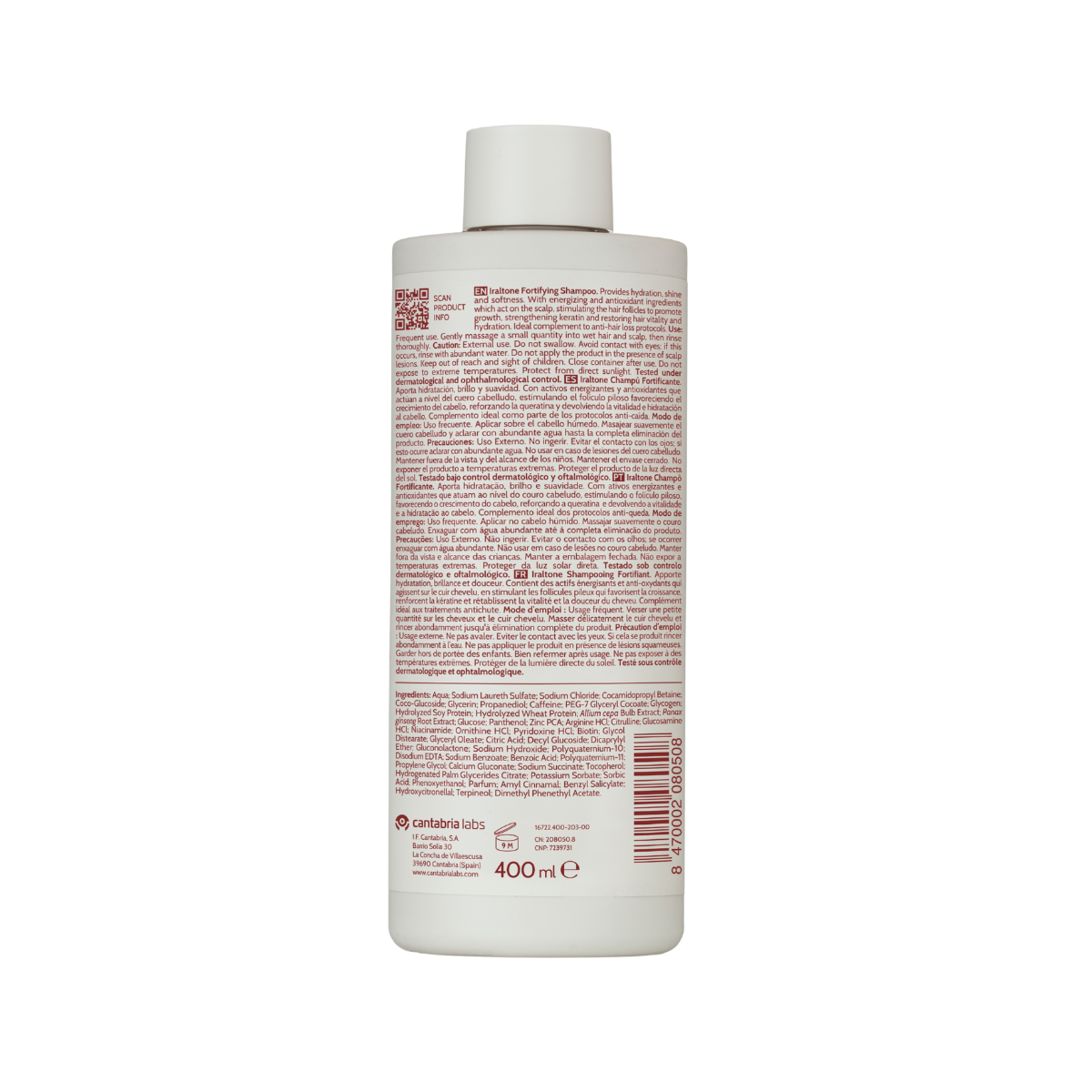 Champú fortificante 400 ml