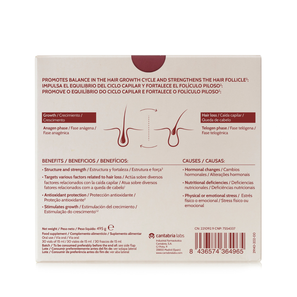 Hair Efflu Booster 30 viales x 15 ml
