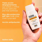 Isdin Foto Ultra Active Unify SPF50+ sin Color, aclara y unifica el tono de la piel