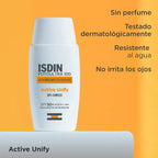 Isdin Foto Ultra Active Unify SPF50+ sin Color, ayuda a prevenir nuevas manchas