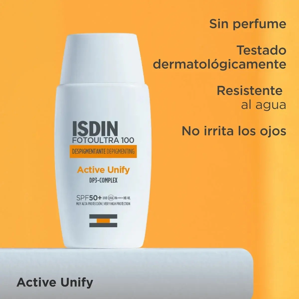 Isdin Foto Ultra Active Unify SPF50+ sin Color, ayuda a prevenir nuevas manchas