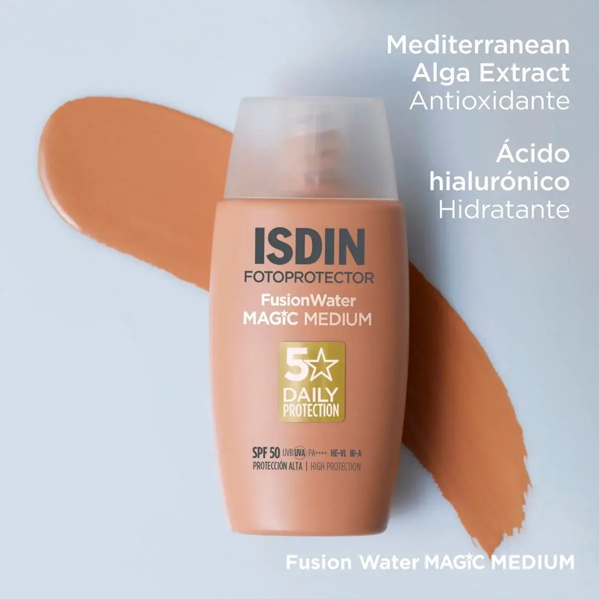 Isdin Fotoprotector Fusion Water Magic Medium, efecto buena cara para el día a día