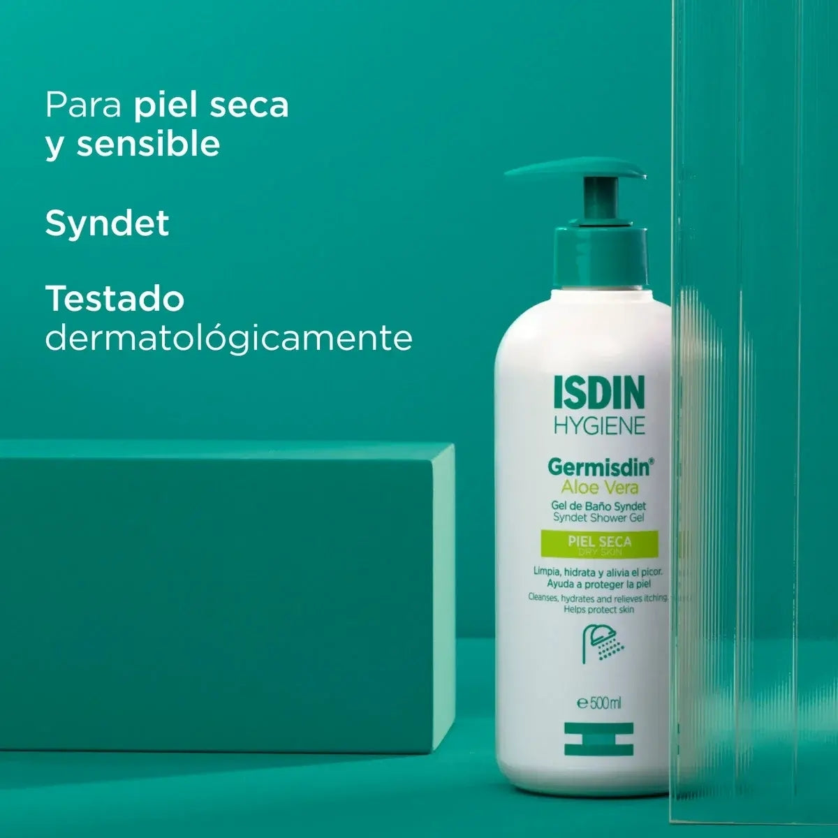 Isdin Germisdin Aloe Vera, gel de baño syndet con aloe vera