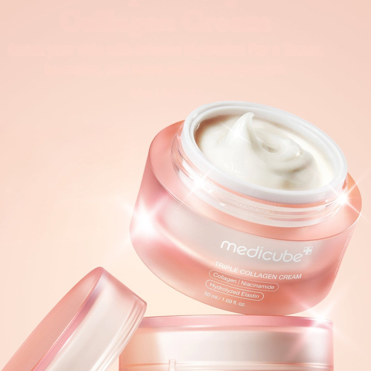 Medicube Triple Collagen Cream 50 ml con tres tipos de colágeno y elastina hidrolizada