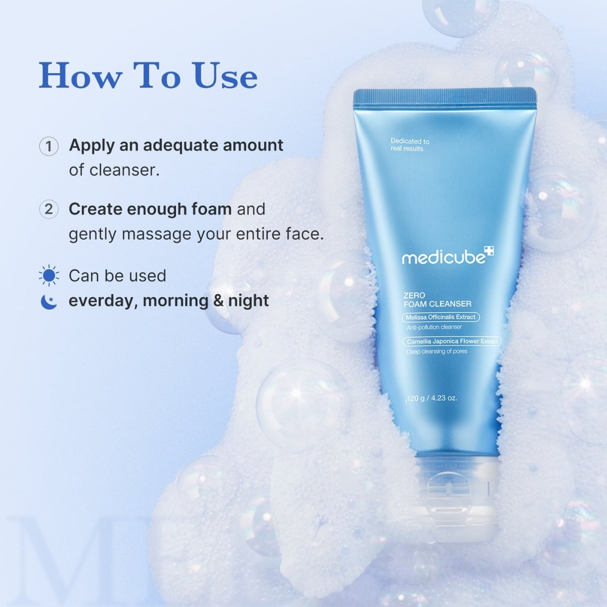 Medicube Zero Foam Cleanser con ácido salicílico de origen botánico