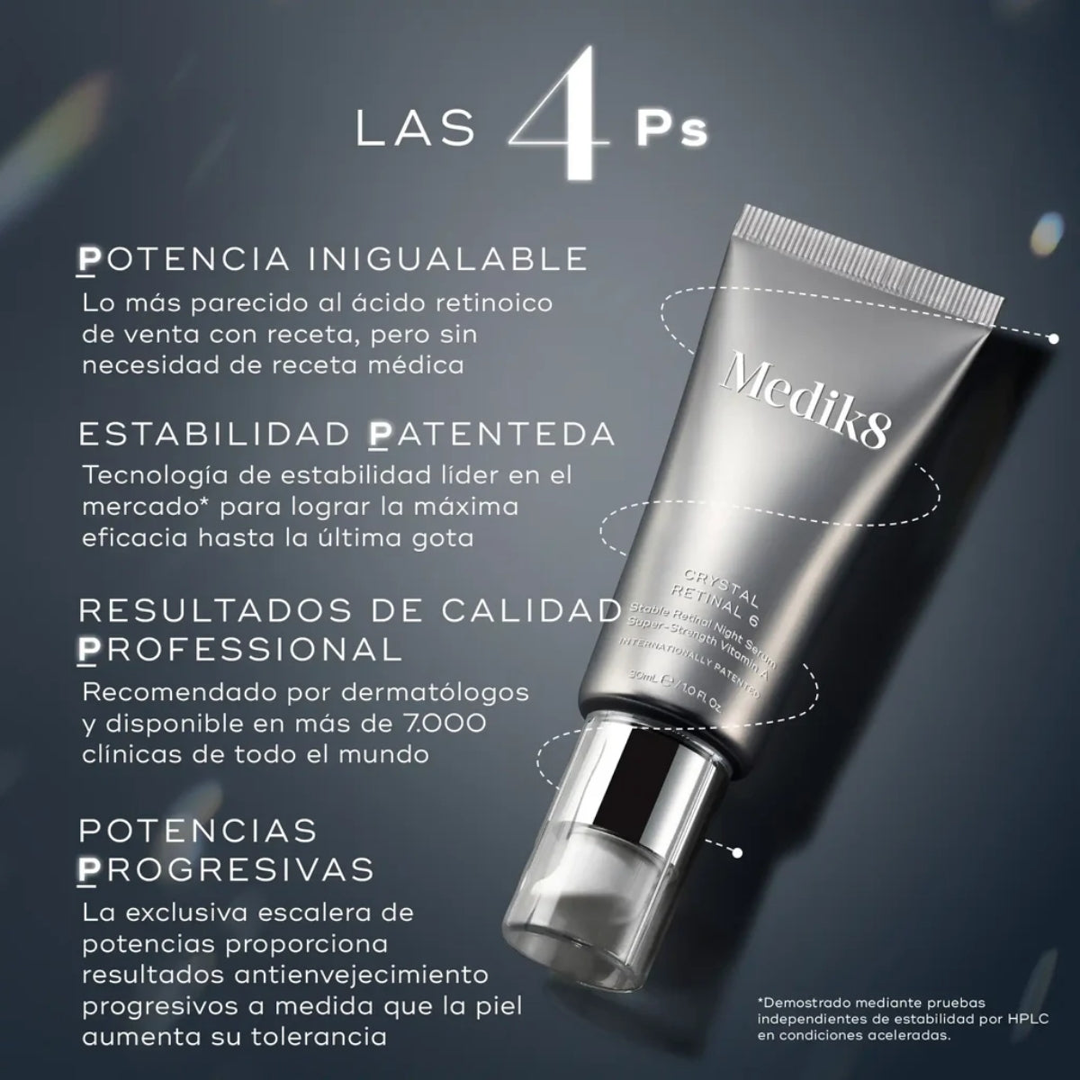 MEDIK8 Crystal Retinal 20, sérum de noche para pieles ya habituadas al retinal