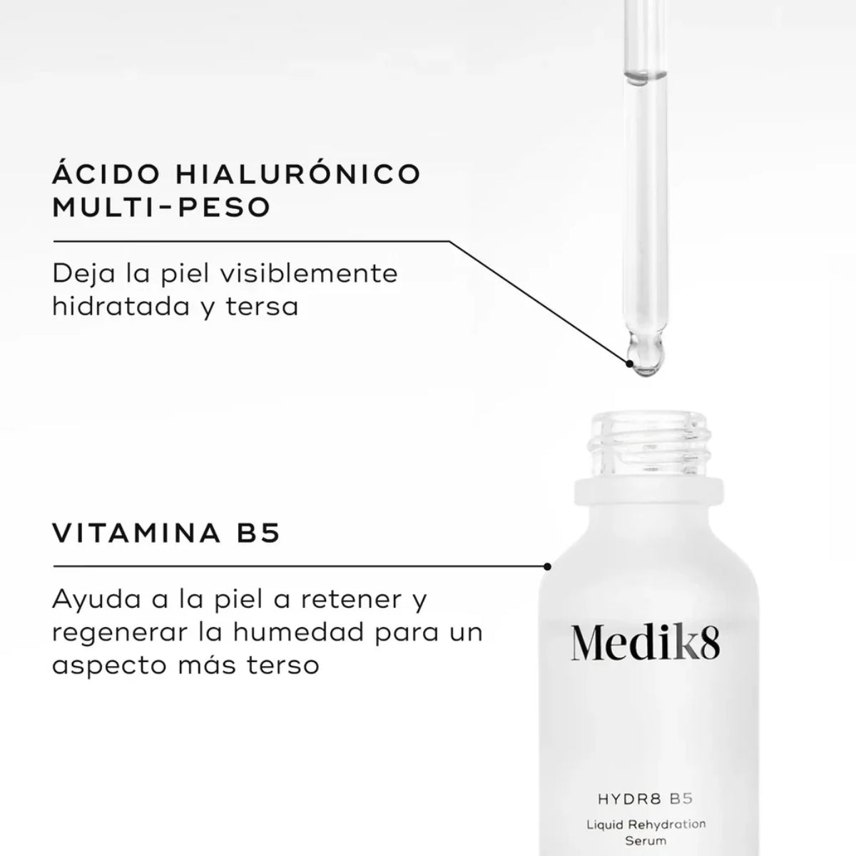 MEDIK8 Hydr8 B5 con vitamina B5, potencia la retención natural de la humedad