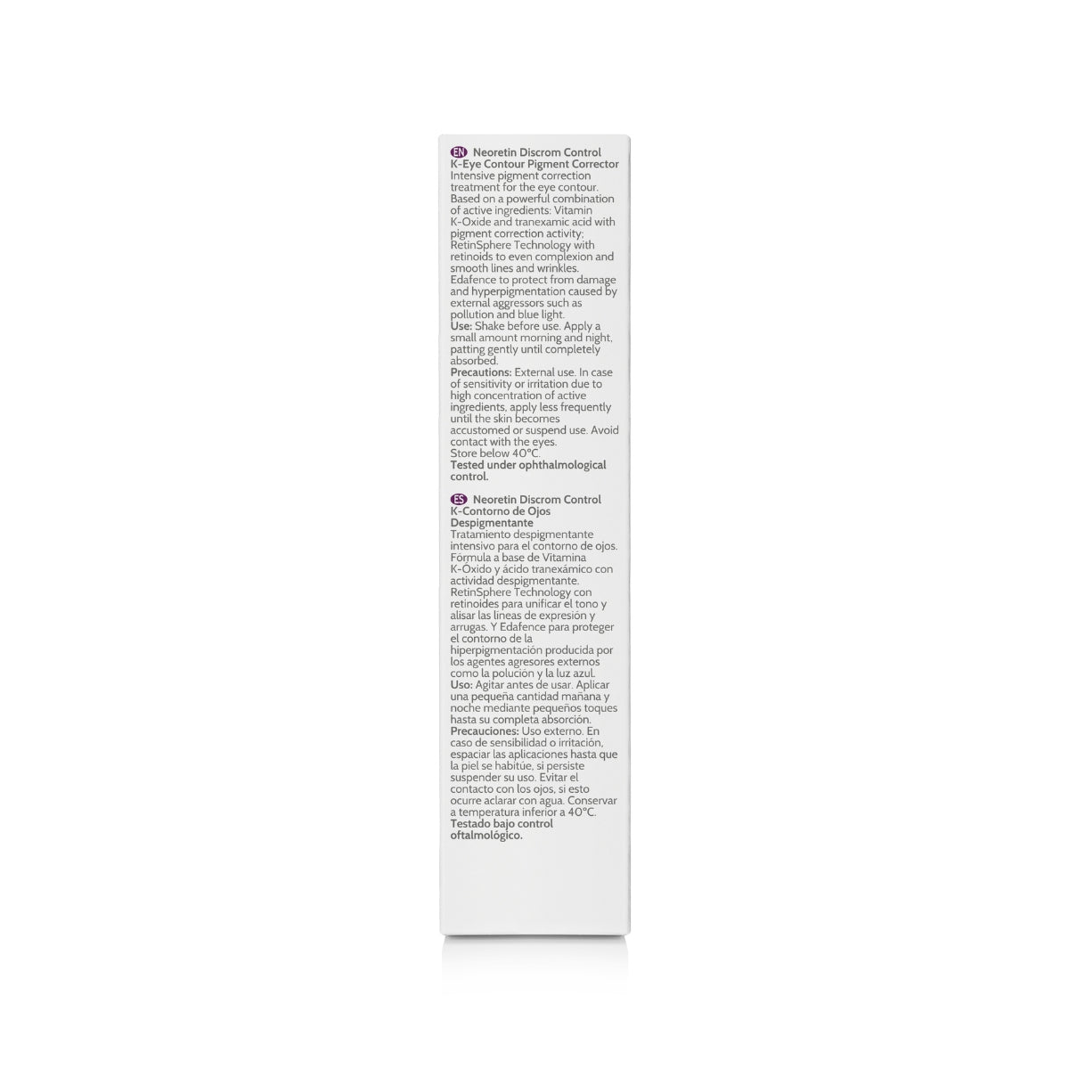 Discrom Control K · Contorno de ojos despigmentante 15 ml