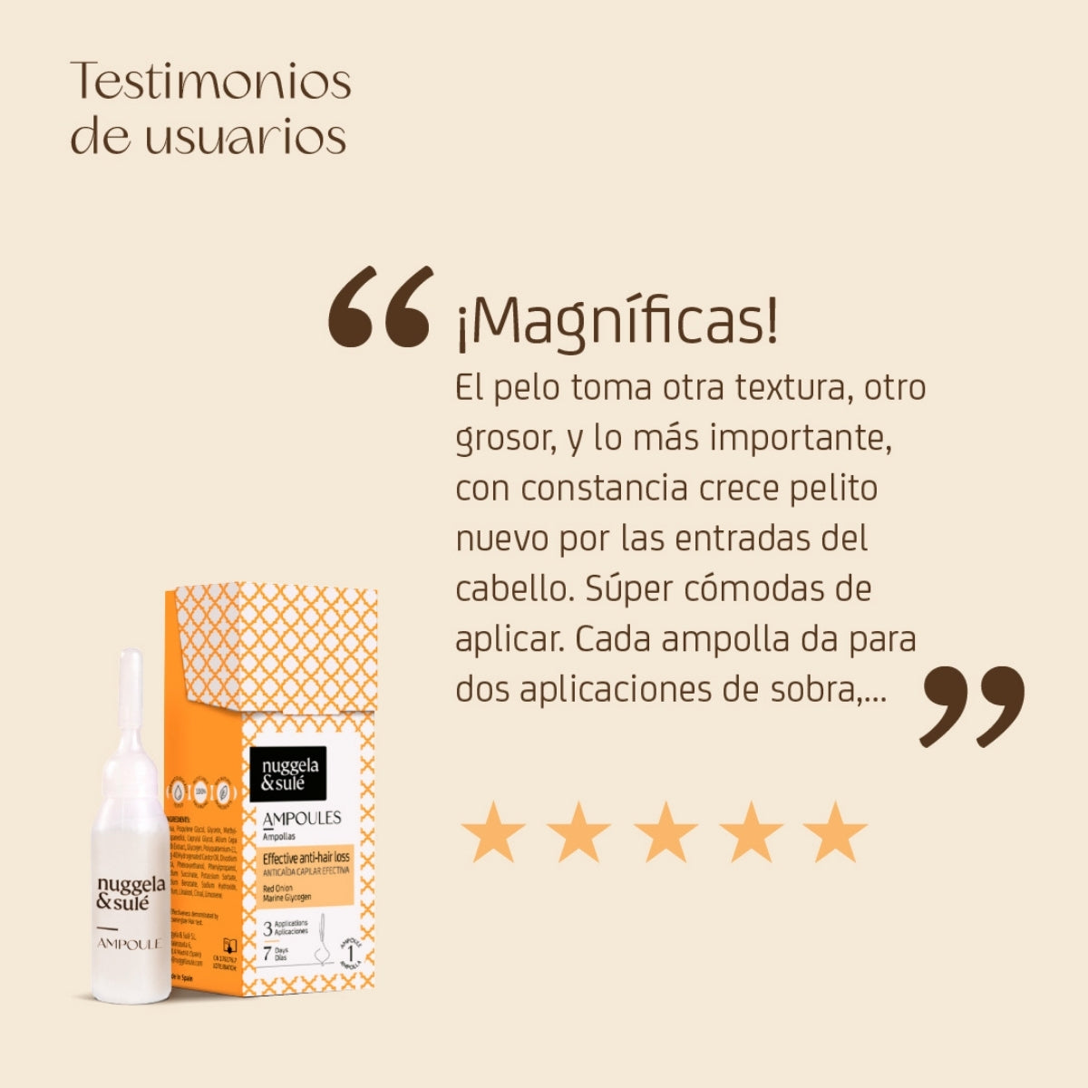 Ampollas anticaída pack 4 uds 10 ml