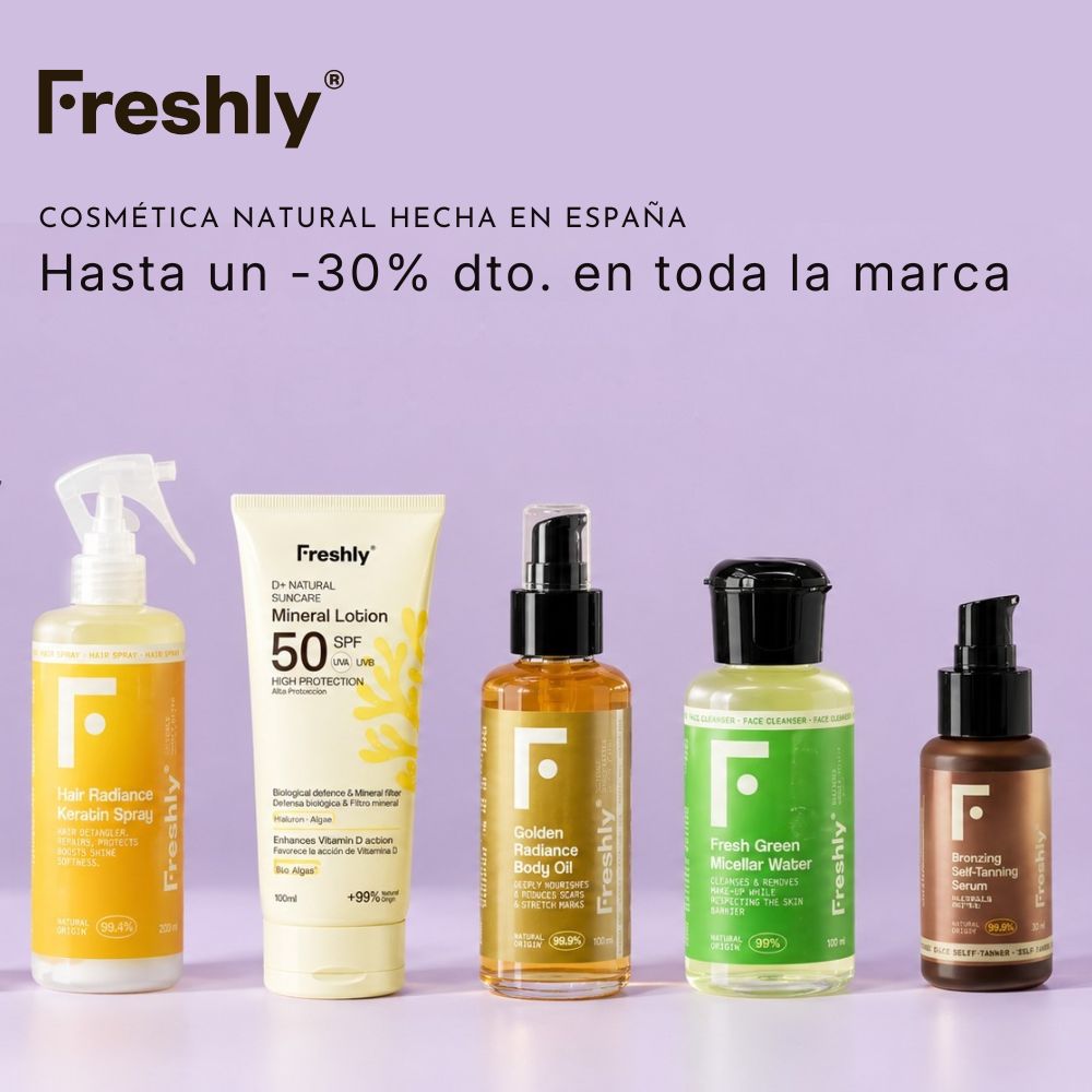 Freshly Cosmetics: Hasta un 30% en toda la gama
