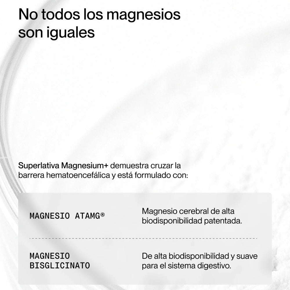 Magnesium+ · Suplemento de magnesio 60 cápsulas