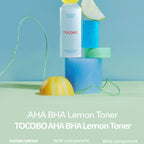 Tocobo AHA BHA Lemon Toner, exfoliación suave y controlada con pH 5,5