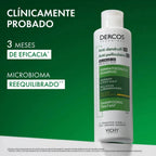 Vichy Dercos Champú Anticaspa Cabello Seco, calma el cuero cabelludo y alivia el picor
