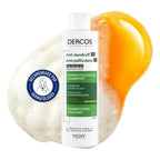 Vichy Dercos Champú Anticaspa Cabello Seco 390 ml, deja el cuero cabelludo limpio y purificado