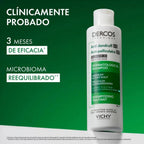 Vichy Dercos Champú Anticaspa Normal y Graso, reequilibra el microbioma del cuero cabelludo