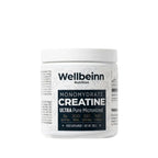 Wellbeinn Creatine Monohydrate Ultra Pure 200 Mesh, creatina monohidratada sabor neutro 300 g