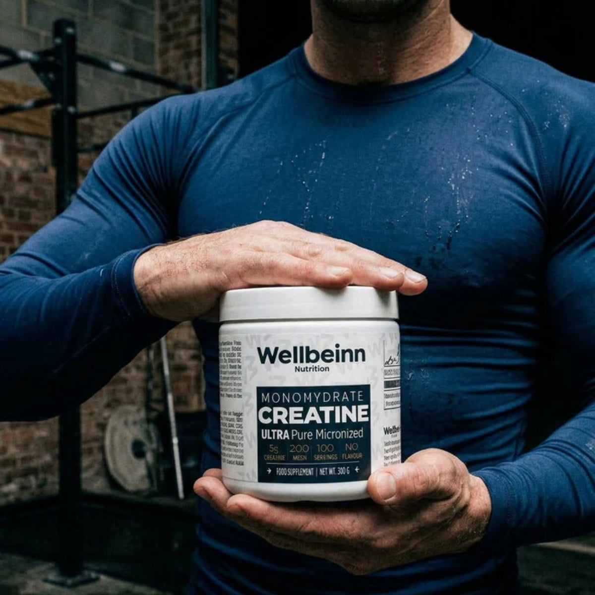 Wellbeinn Creatine Monohydrate Ultra Pure 200 Mesh, aumenta el rendimiento en alta intensidad